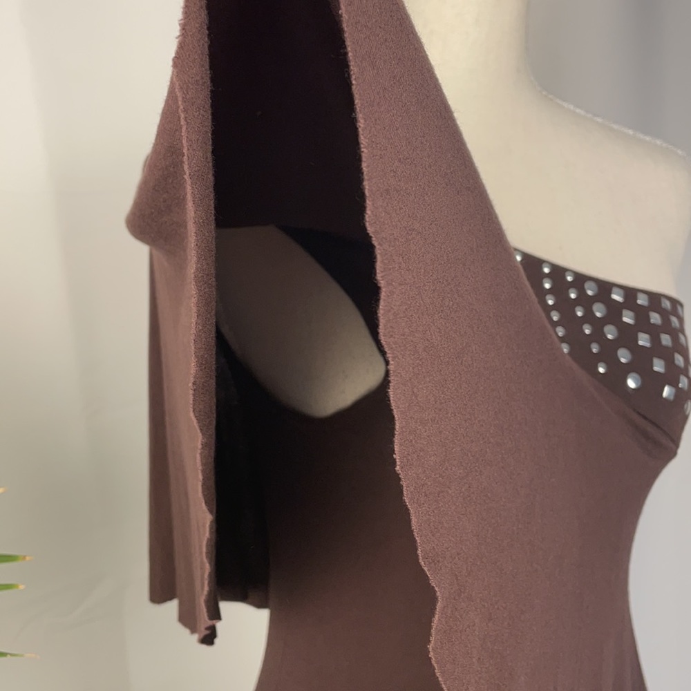 🤎TAKARA🤎ONE SHOULDER TOP, SMALL - Picture 10 of 12